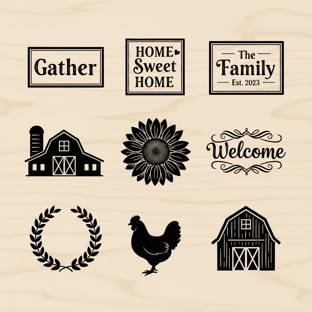 Farmhouse Signs SVG Pack